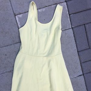 H&M basic mini dress yellow size 12